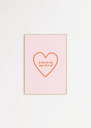 'To Live For The Hope Of It All' Taylor Swift Print