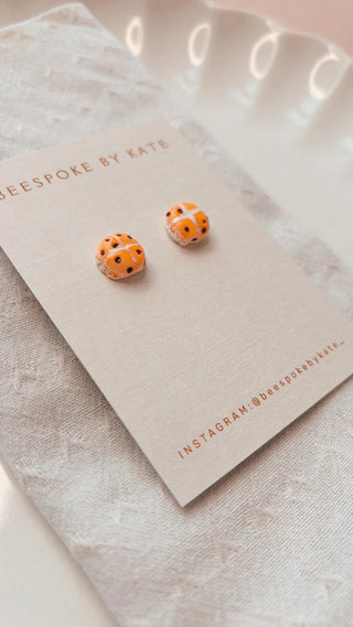 Hot Cross Bun Stud Earrings