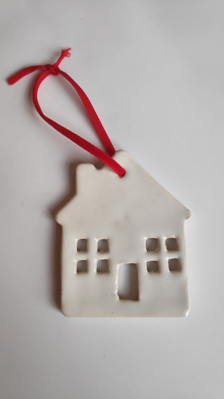 Ceramic House Christmas decoration