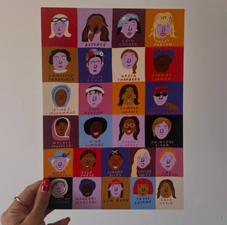 Inspirational Women A-Z A4 Print