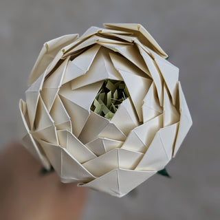 Origami Single Stem: Peony