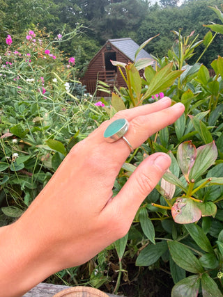 Large Seaglass Ring