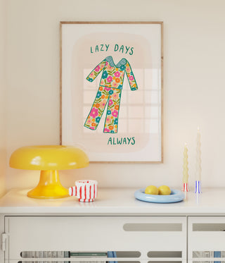 Lazy Days Pyjama Print