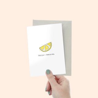 Fresh + Thriving Lemon Card