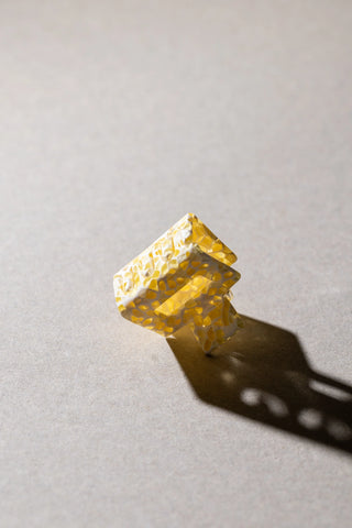 Small Hair Clip - Lemon Dot