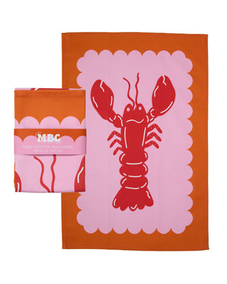Lobster Scallop Tea Towel