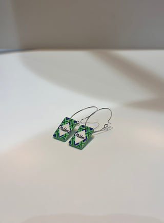 Mini Brand Charm Earrings - Maldon