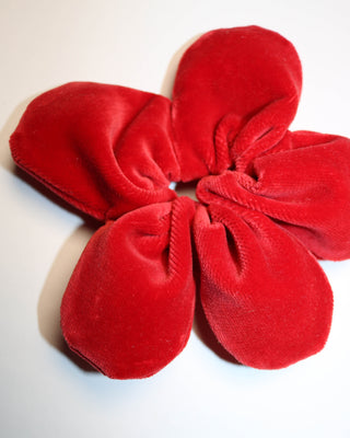 Mini flower scrunchie - Velvet