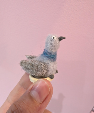 Needle Felt Pigeon Teenie