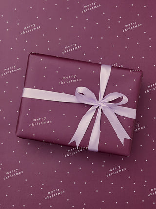 Merry Christmas Typed Tidings Wrapping Paper