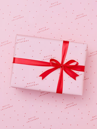 Merry Christmas Typed Tidings Wrapping Paper