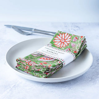 Garden Floral Napkins - Set of 4