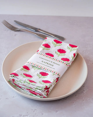 Lotus Flower Napkins - Set of 6