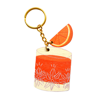 Negroni charm keychain