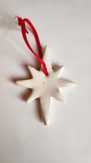 Ceramic North Star Christmas decoration