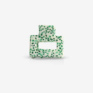 Small Hair Clip - Olive Dot