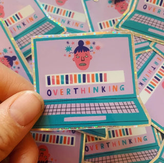 Overthinking Sticker
