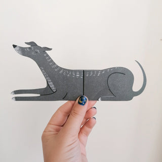Paddy Long Dog Greetings Card