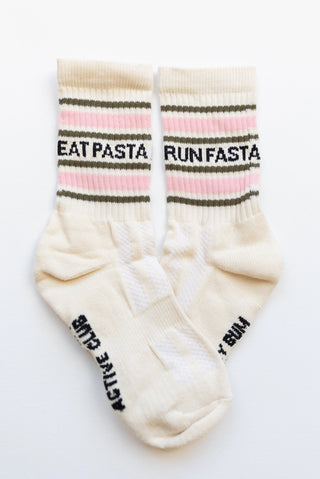 Eat Pasta Run Fasta Socks