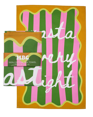 Pasta Every Night Tea Towel