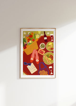 Picnic in the Park Art Print
