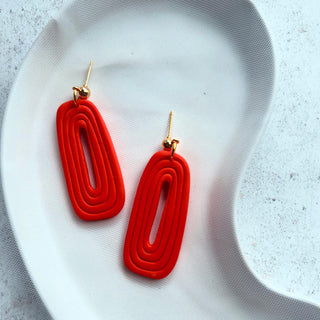 Portal Earrings - Juicy Orange