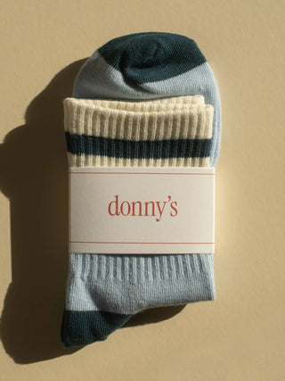 Varsity Socks - Powder Blue