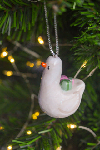 Christmas Bauble - Present Goose