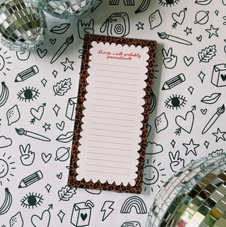 Things I Will Probably Procrastinate Notepad