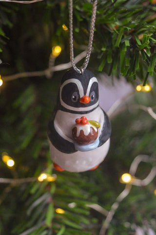 Christmas Bauble - Pudding Penguin