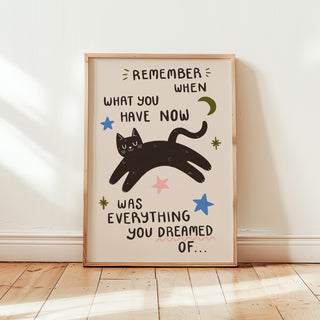 Remember When Cat Print