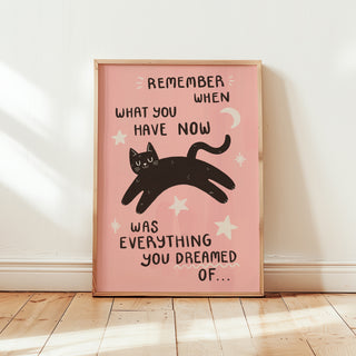 Remember When Cat Print