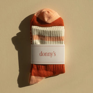 Varsity Socks - Rust