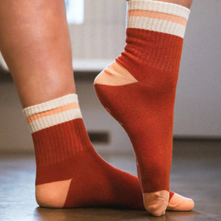 Varsity Socks - Rust