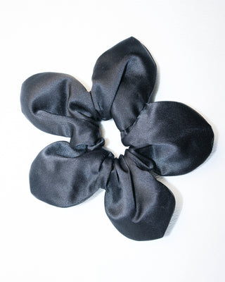 Satin flower scrunchie