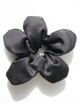 Satin flower scrunchie - mini