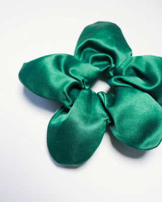 Satin flower scrunchie - mini