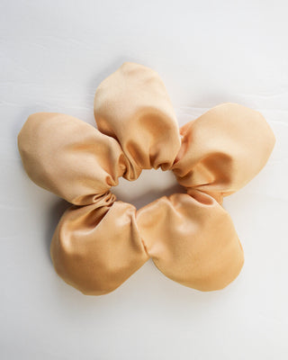 Satin flower scrunchie - mini