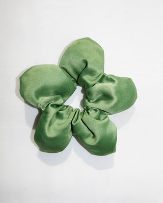 Satin flower scrunchie - mini