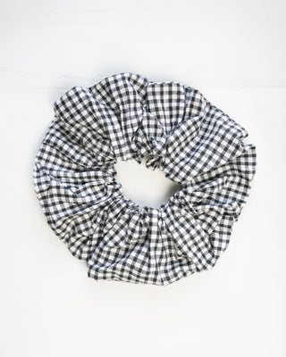 Scrunchie - Black gingham