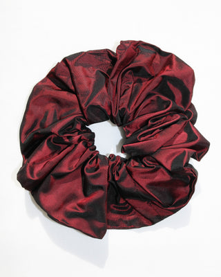 Scrunchie - Burgundy taffeta