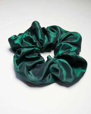 Scrunchie - Green Taffetta