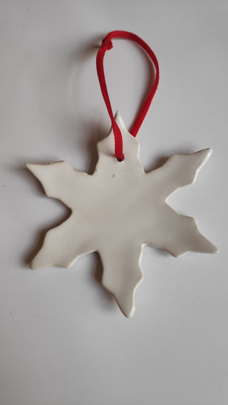 Ceramic Snowflake Christmas decoration