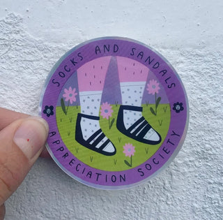 Socks & Sandals Sticker