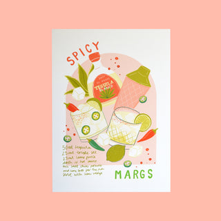 Spicy Marg Cocktail Art Print