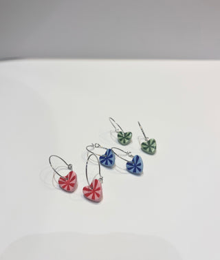 Charm Earrings - Spiky heart
