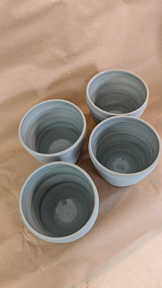 Blue Grey Spiral Cup