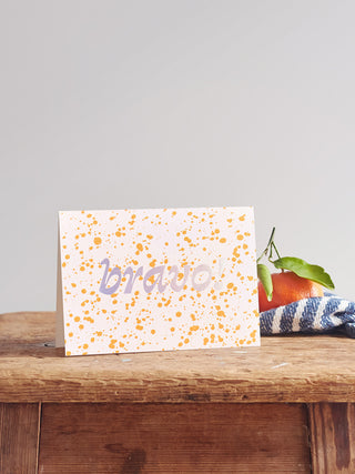 Bravo! Splatterware Card