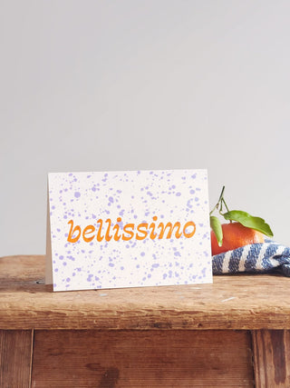 Bellissimo Splatter Card