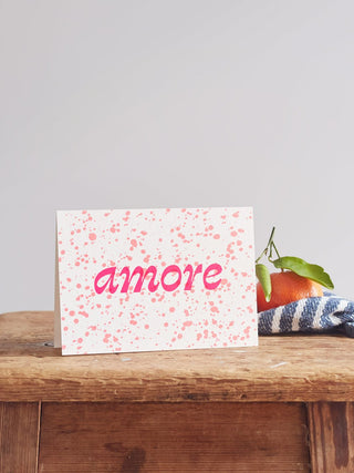 Amore Splatter Card